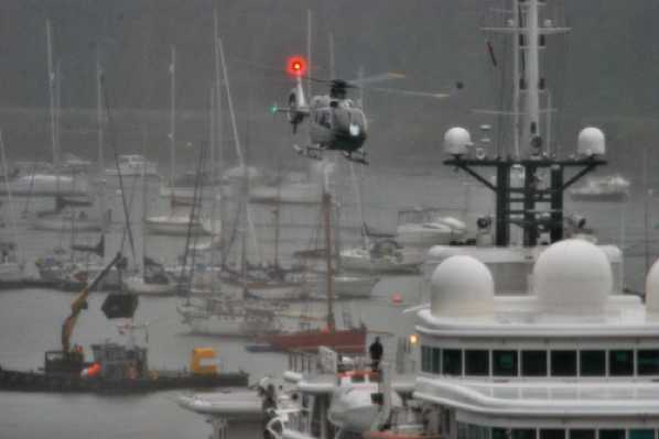 29 July 2009 - 14-02-52.jpg
The super yacht is Le Grand Bleu, once owned by Roman Abromovich, but he gave it Eugen Shivdler apparently.  Yes, the helicopter is landing on it.
#SuperyachtLeGrandBleu #DartmouthSuperyacht #EugeneShivdler